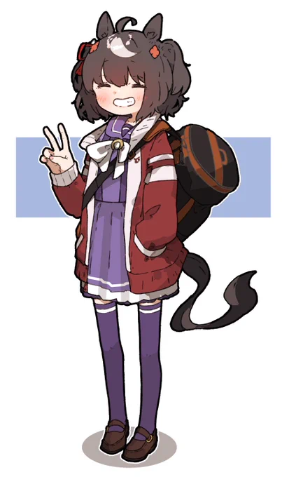 ちょっぴり肌寒い日のキタちゃん
#ウマ娘 
