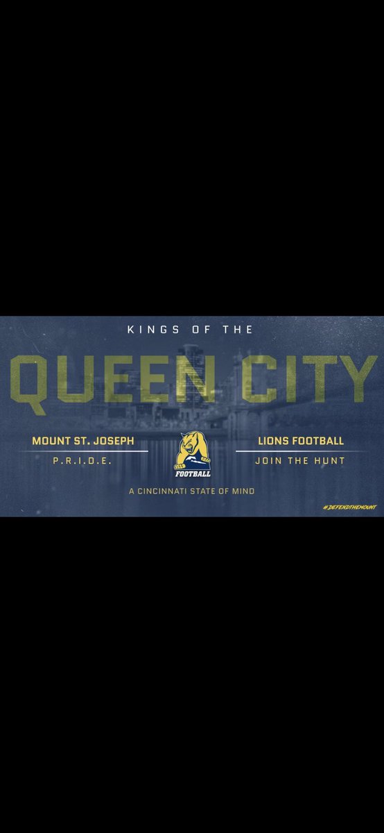killa_kam_nine's tweet photo. Happy to receive an official offer from Mount St Joe lions to play football and further my academic career. Big thanks to coach @76weeks and the guys down there for allowing me to come visit and see a future on campus. https://t.co/QbXyJu2sN4