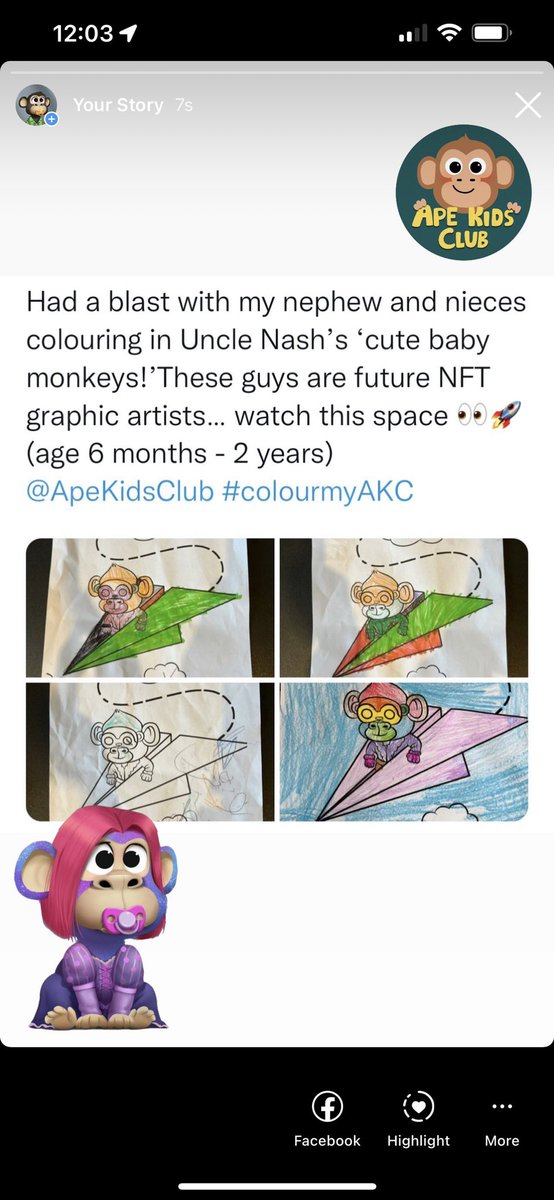 nashahmedx's tweet photo. Hereโs my nephew and nieces attempts again ๐ฅฐ #ColorMyAKC https://t.co/mJMyn7au9s