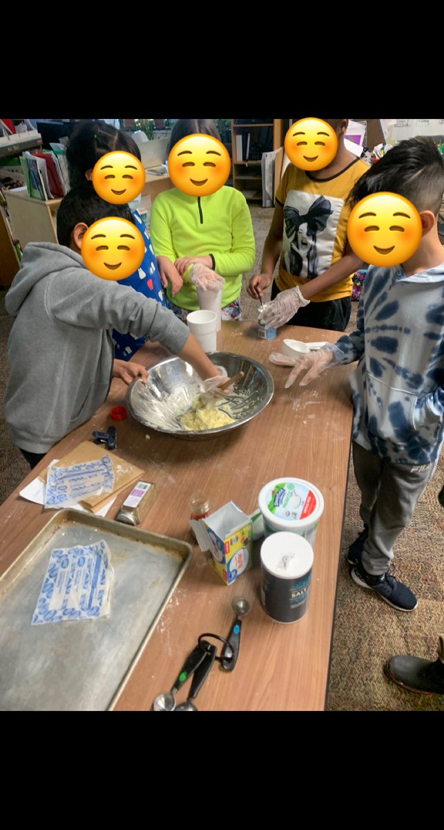 MsTravis12's tweet photo. We loved reading “Save Me a Seat” by Gita Varadarajan and Sarah Weeks SO MUCH that it was a must to follow the recipe for Naan Khatais in the back of the book. 
Students discovered what cumin tasted like, a key ingredient in these Indian shortbread cookies! https://t.co/lBeuRrVmuz