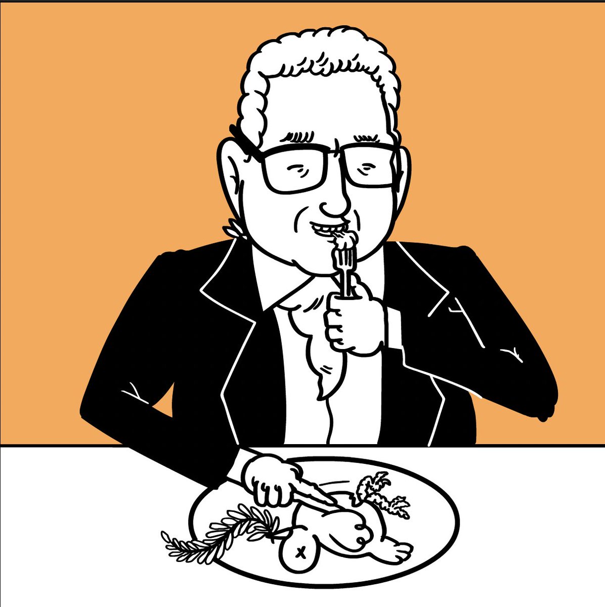 when I drew the thumbnail for this miniseries, I also did a couple relatively polite looking drawings of Henry Kissinger eating a dove, in case anyone objected to "gross melting cancerous blob kissinger"
but nobody objected https://t.co/lzOkkB1Mnf 
