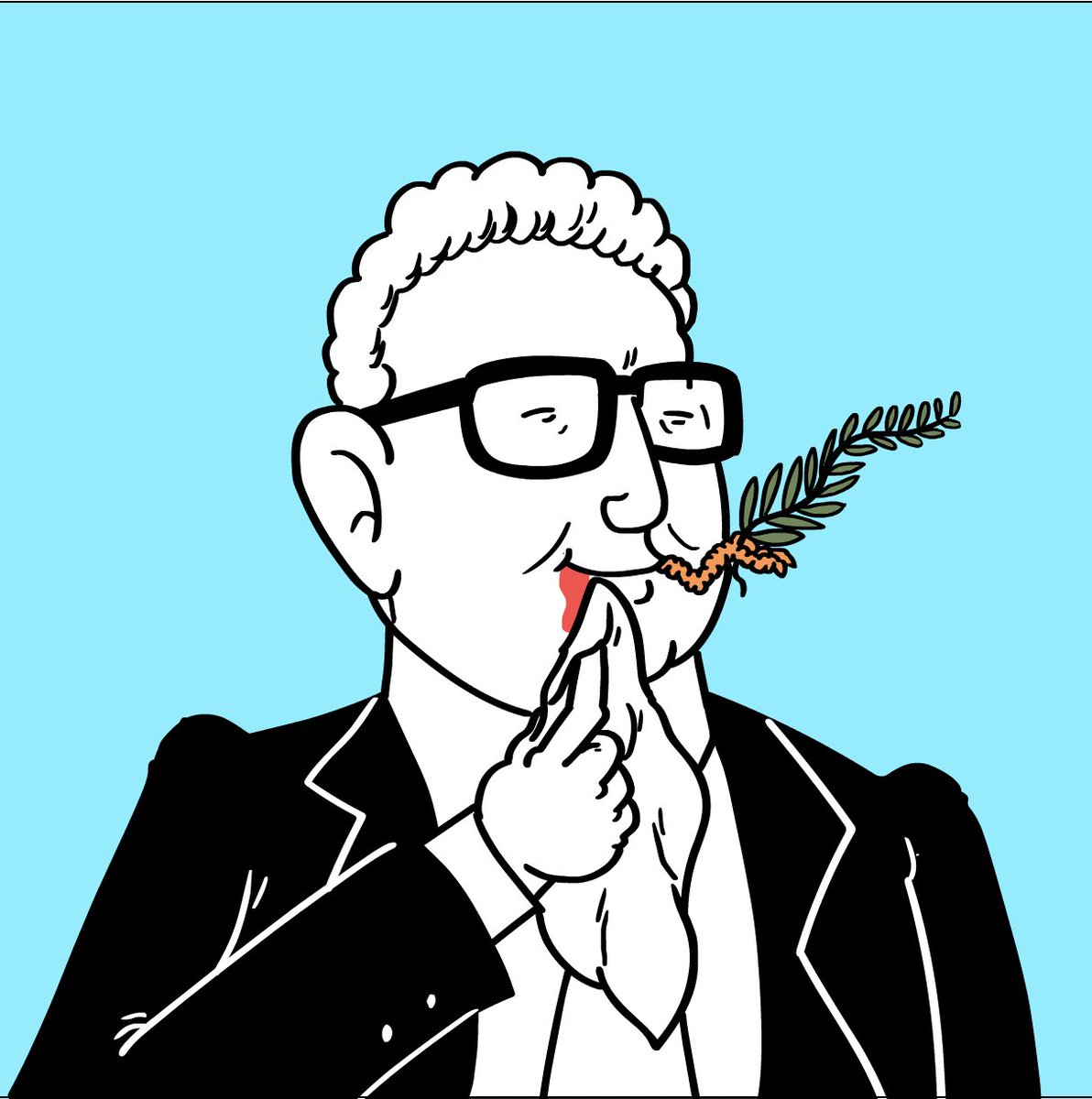 when I drew the thumbnail for this miniseries, I also did a couple relatively polite looking drawings of Henry Kissinger eating a dove, in case anyone objected to "gross melting cancerous blob kissinger"
but nobody objected https://t.co/lzOkkB1Mnf 