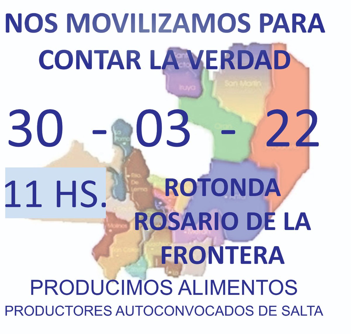 Los productores de alimentos #Autoconvocados y afines al rubro agropecuario nos juntamos! 
👇#Salta
