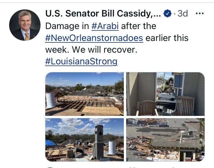 jovinola's tweet photo. @SenBillCassidy @SandraSmithFox @johnrobertsFox #MissingDetails
The same pattern of destructive weather setting up for tomorrow.
#ClimateChange #lawx
#NewOrleansTornado
https://t.co/5nWW9vQhHq https://t.co/7wBCyWFhRc