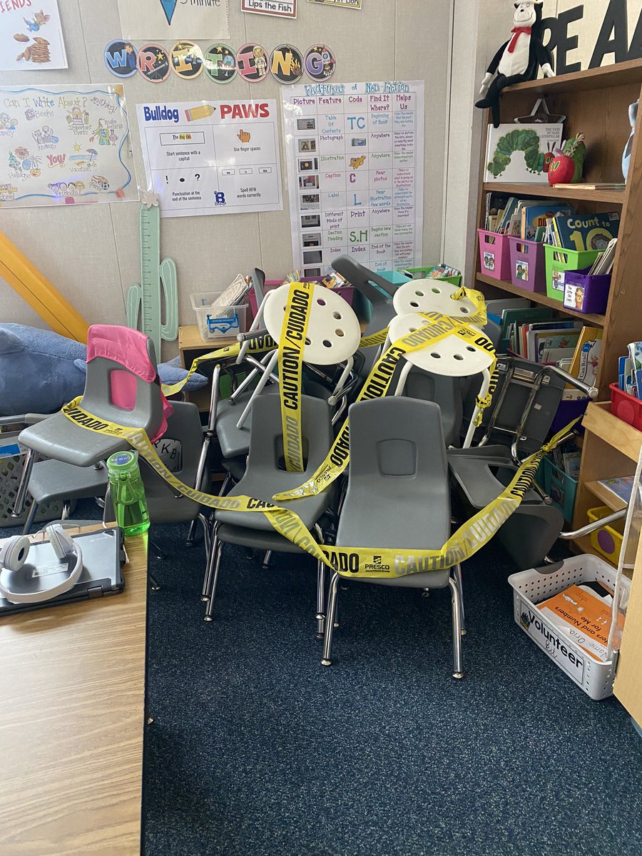 Ms__Garza's tweet photo. Well, let’s just say our chairs have had ENOUGH! Read below to see how we were able to get our chairs back!!! 🪑🪑🪑 https://t.co/XdEtEc0jCs