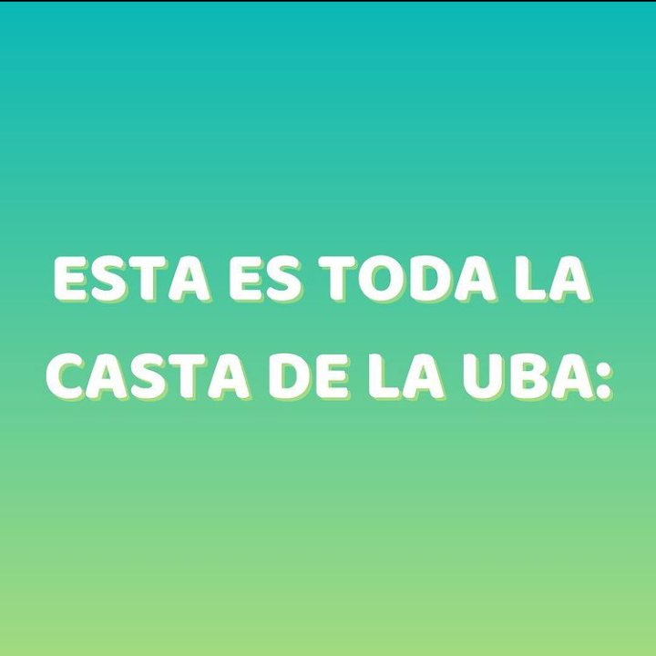 ChristianCasti_'s tweet photo. Esta es la CASTA UNIVERSITARIA:
Como militantes liberales, es importantisimo involucrarnos y disputar espacios de poder que han sido cooptados por la izquierda, dentro de ellos, está la UBA. https://t.co/uD7yWzHqCG