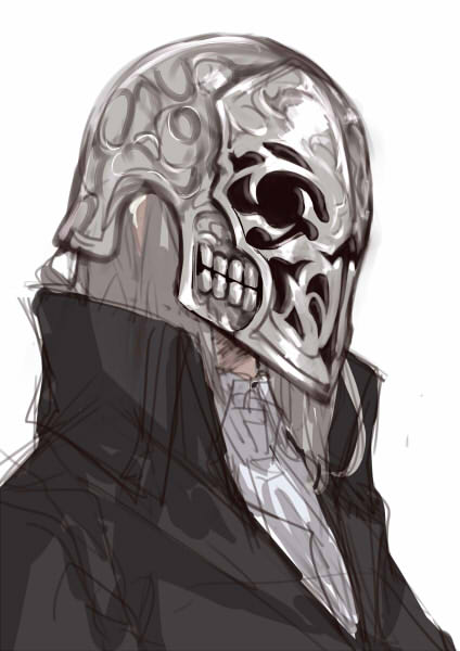 落書き 雑に仮面とかつけたくなる 