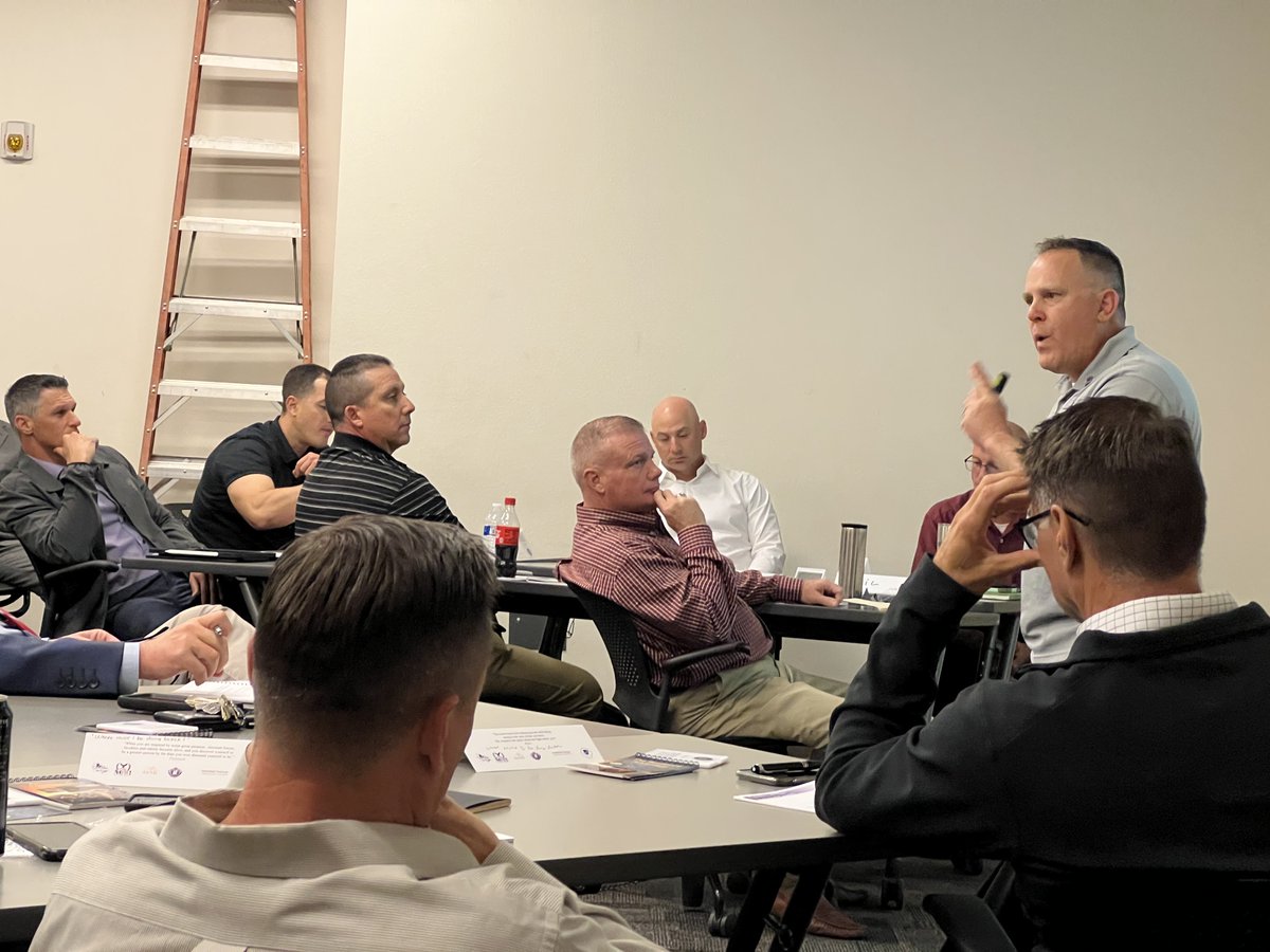 bluecourage's tweet photo. Afternoon Blue Courage session with the Arizona National Guard!  #purpleresolve #PTSDNOW #AZNG #bluecourage #NVNG https://t.co/wZygI3qZbH