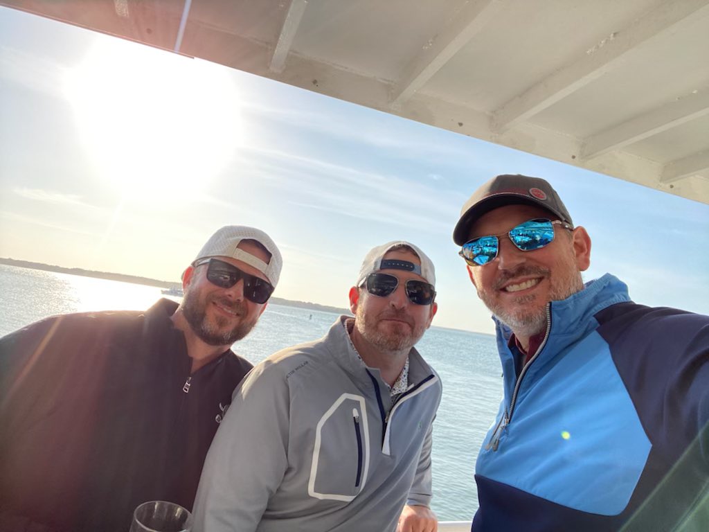 e3wealthttaylor's tweet photo. Round 1 for the trip - @Harbour_Town home of the @PGATOUR @RBC_Heritage with #SkywayCapital and @MoriartyParty26 @joeyquart https://t.co/pygNfR3LB2