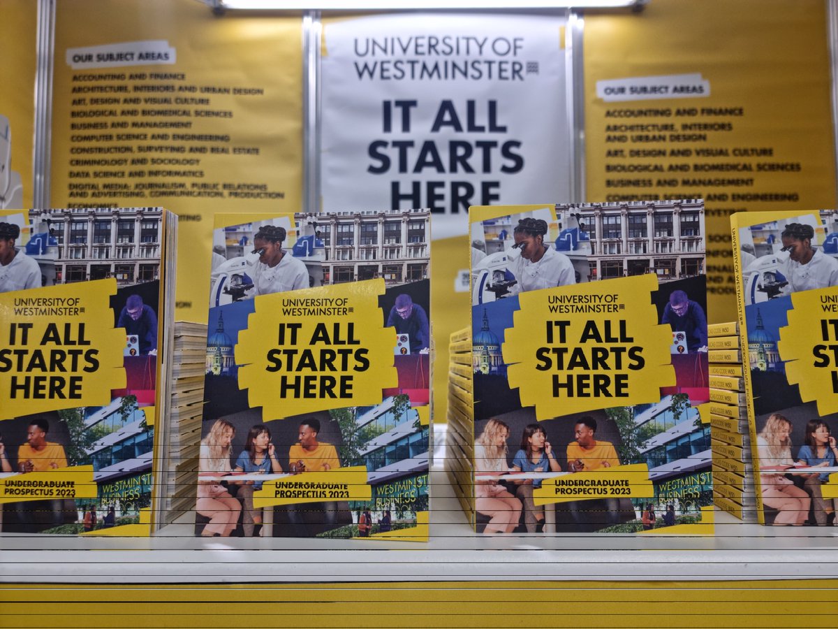 The team are at #UCAS East Midlands Exhibition this week. Are you attending? Come and say hello!

#WeAreWestminster