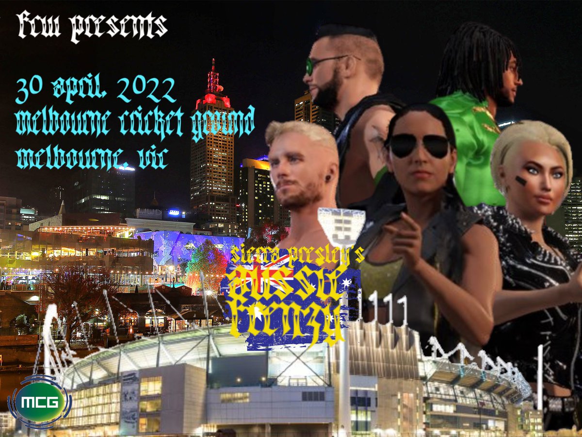 FCW_CAW's tweet photo. FCW will return to competition in 4 weeks in Melbourne, Australia with Aussie Frenzy! April 29/30th. Join us in celebrating our 2K22 Debut! https://t.co/JnzPRU4vyV