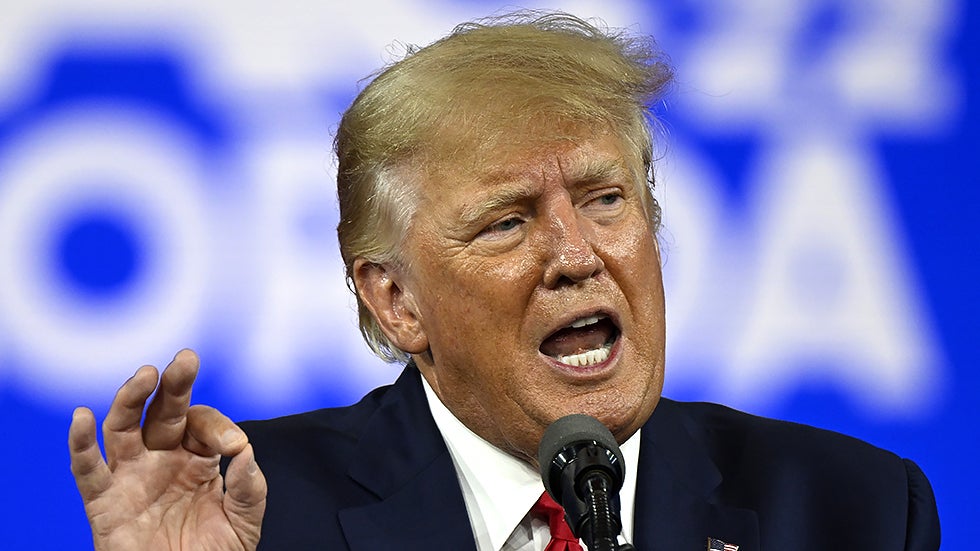 thehill's tweet photo. Trump leads Biden, Harris in 2024 matchups: poll
https://t.co/NhO7p5zDjK https://t.co/vULrTglZSM