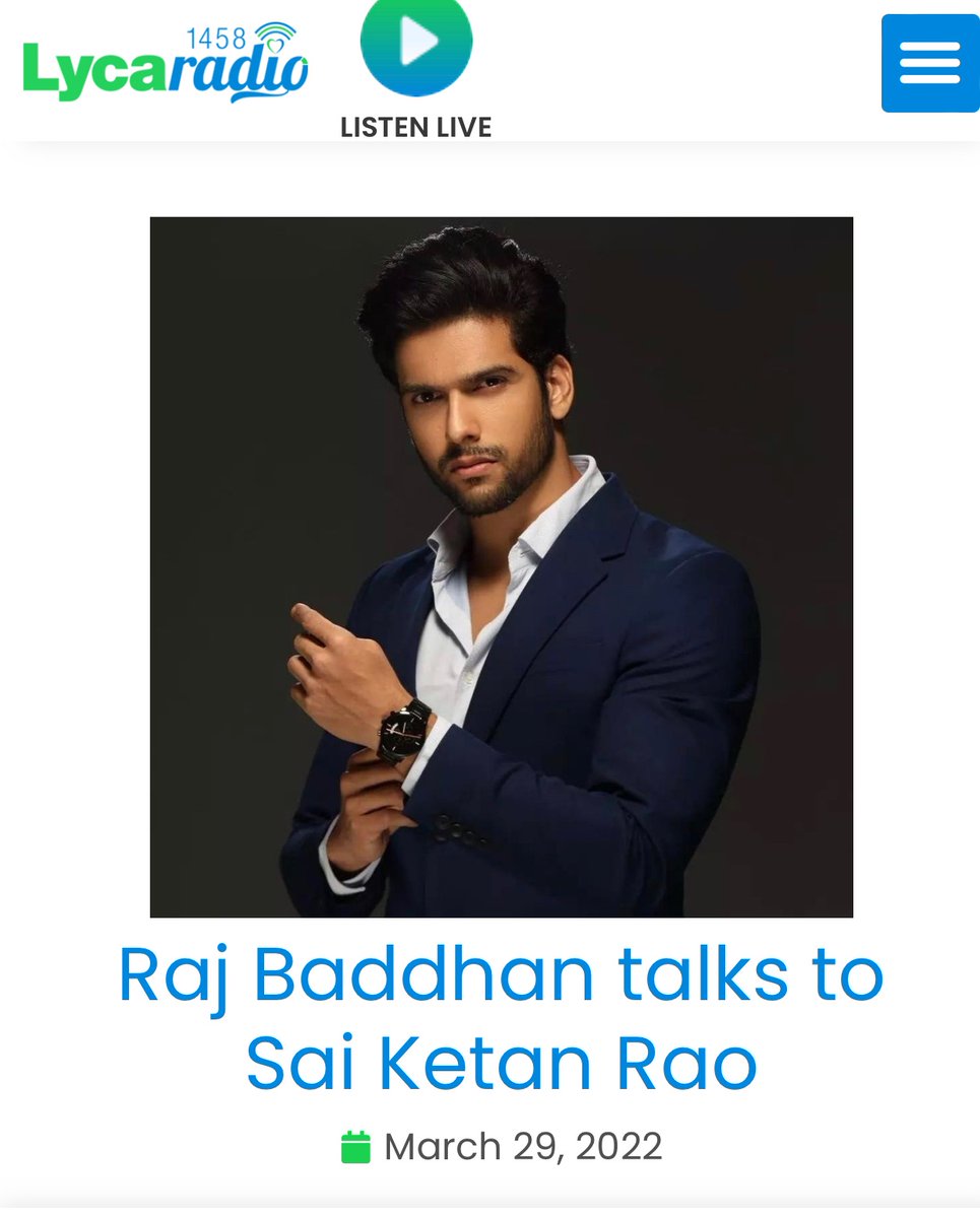 RajBaddhan's tweet photo. ๐จ LISTEN BACK
#MehndiHaiRachneWaali star @SaiKetanRao joined me on #LycaDrive for the first time, listen back here: https://t.co/zZiQZanM0F
Follow: @LycaRadio1458 for more exclusive interviews!
Sponsored by: @zeetvuk https://t.co/2jaDOJv8Ek