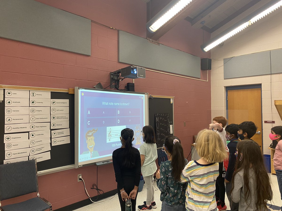 Spending the week before spring break with some review! This game show for third grade focused on note names and rhythmic values.