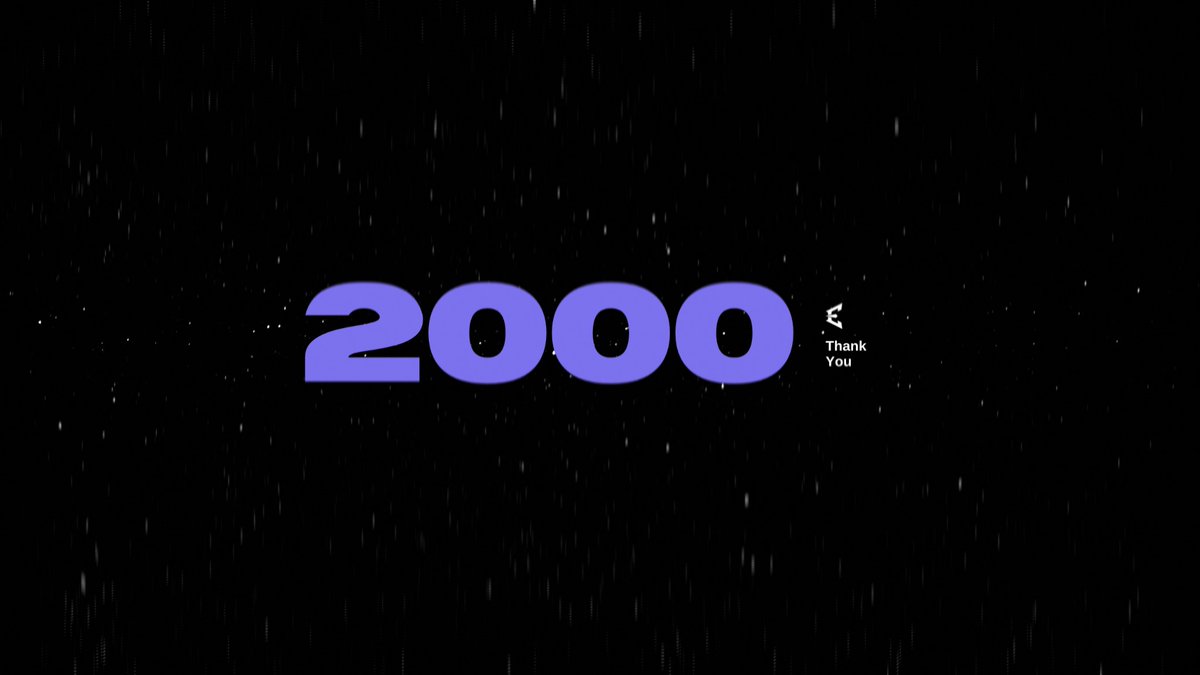 ENCTR_Official's tweet photo. 2k Followers. #ENCTR keeps growing. Takeover is inevitable. 

Thank you 🦾 https://t.co/wjrsWE4OeK