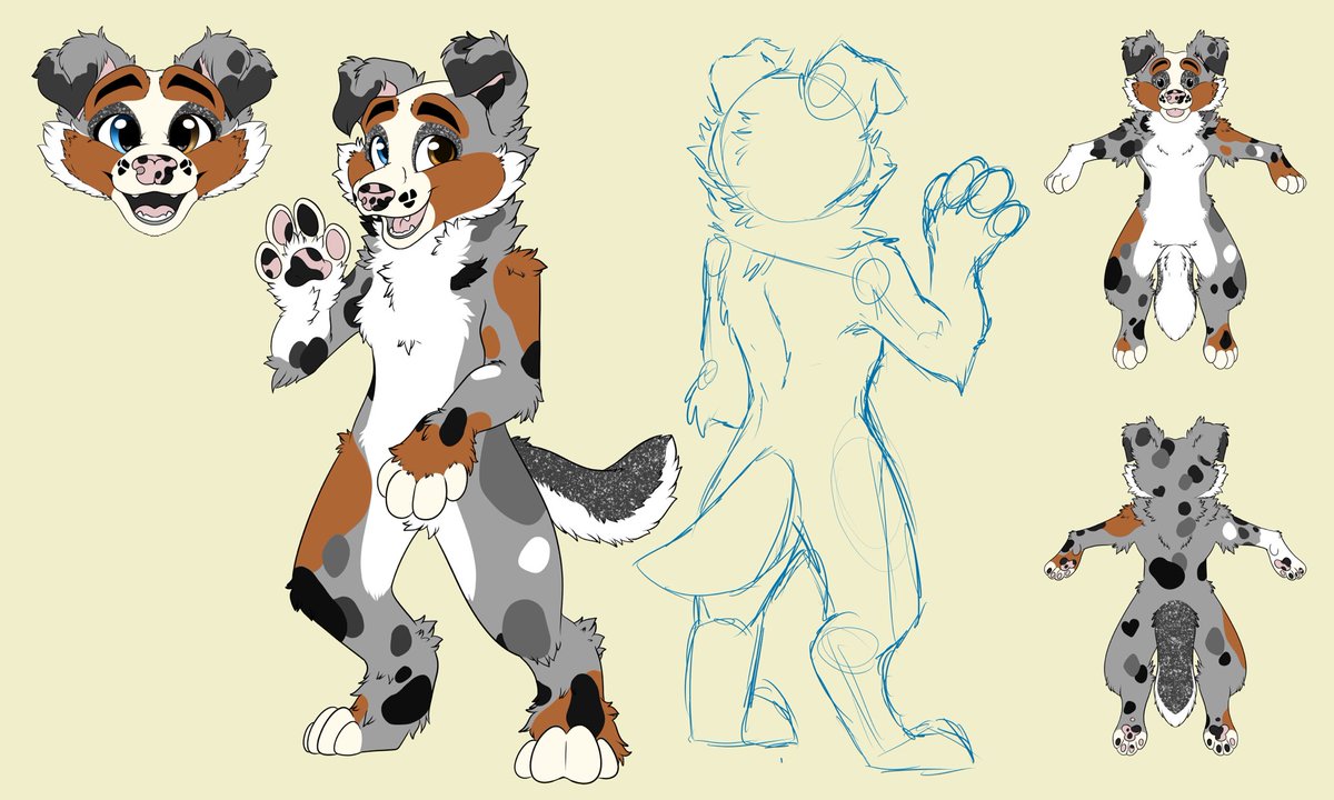 searathewolf's tweet photo. The furry anatomy gods have smiled upon me. New ref for Bruni is going very very well!
Should actually be done tomorrow at this rate. https://t.co/4rEfk06S3C