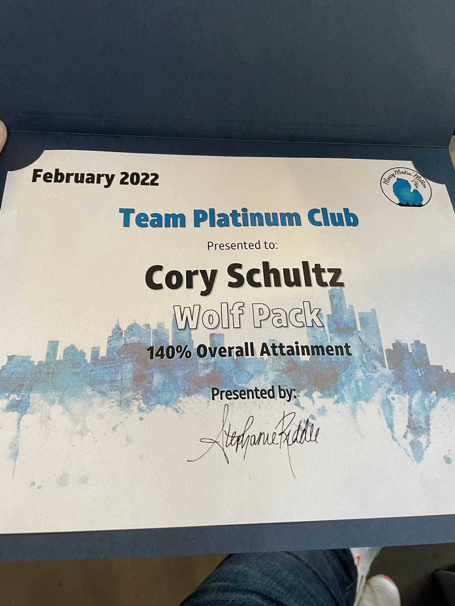 #1 in Michigan for February let’s GOOOOO!! So proud of the wolf pack and everything we have accomplished