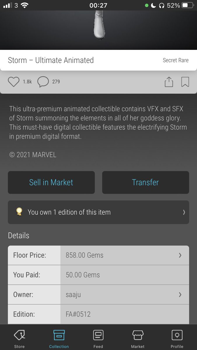 🎉Veve #Giveaway🎉
I’m really out here spoiling you guys…
Secret Rare Storm 😍

To win:
1⃣Show <a href="/_chlocopop/">chloco🌙🐰</a>’s art on thevibezone.co.uk love by tweeting @ her
2⃣Retweet + Like
3⃣Tag 1 Friend
4️⃣Follow

🍀The winner will be picked in 72 hours🍀 

#NFTGiveaway 
<a href="/veve_official/">VeVe | Digital Collectibles</a>