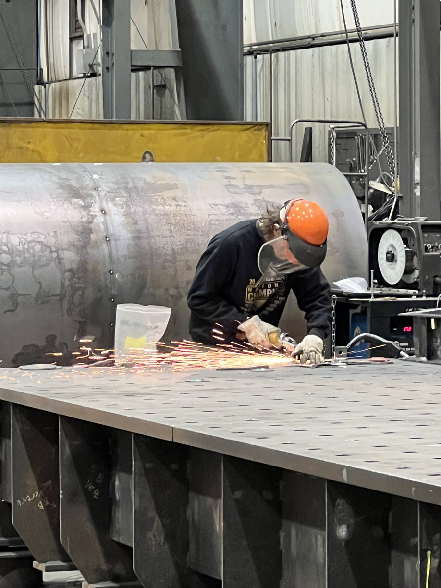 Mr. Welsch got the chance to tour Hoffman Inc. this afternoon to visit with three MHS students who are currently placed in Work Based Learning positions doing Welding and Fabrication. Great work Connor Beck, Wyatt Dengler and Jakob Niles! 
Thank you Hoffman, Inc.! 
<a href="/MuscatineHS/">Muscatine HS</a>