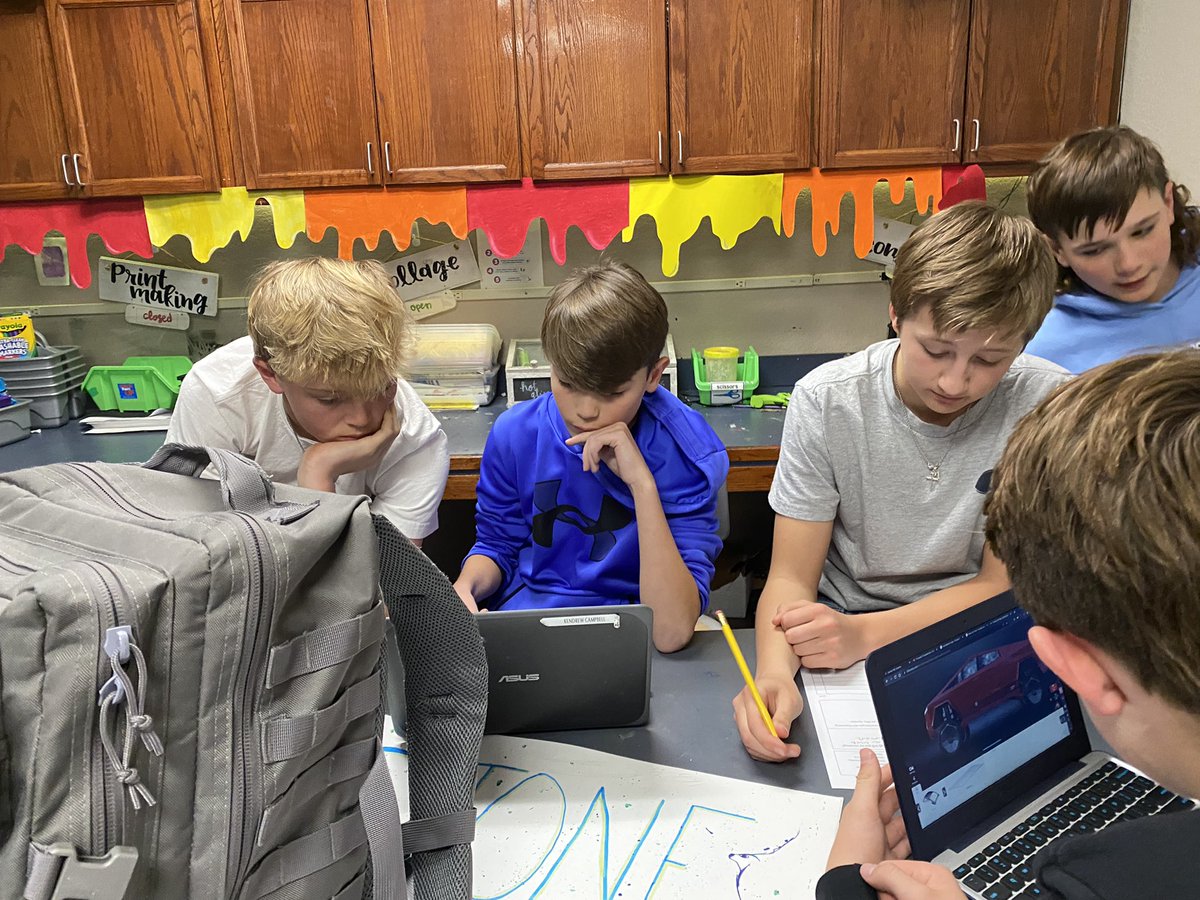 GunterTigerArt's tweet photo. Our Tiger artists are using their creative gifts for the good… using the design process to solve real world problems! Love seeing them collaborate and innovate. #creativityroars @ms_tigers @Gunter_ISD https://t.co/HkdYmInQZA