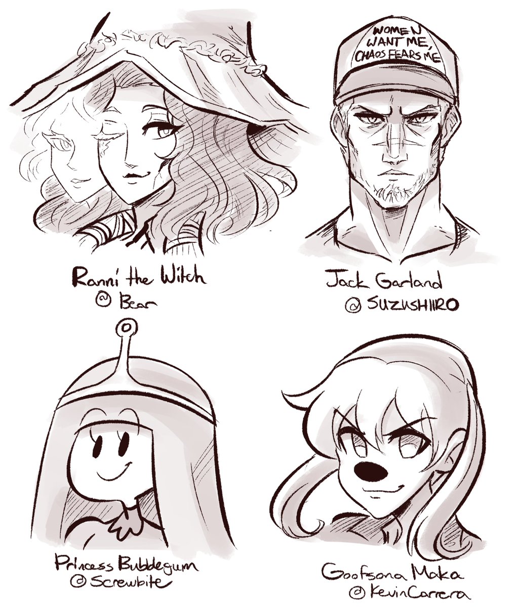 Some patreon headshots for the month 