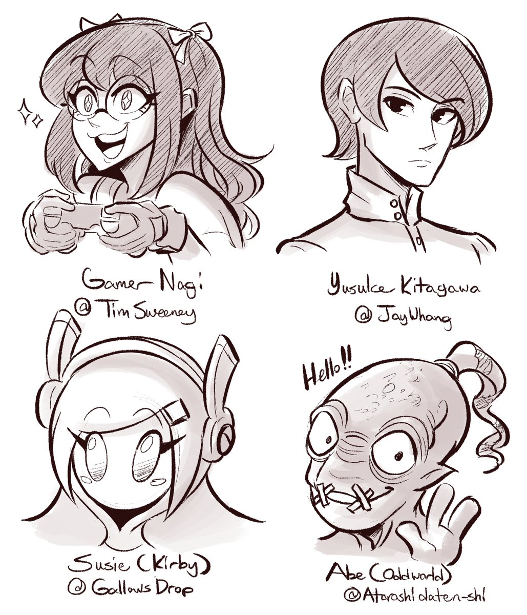 Some patreon headshots for the month 