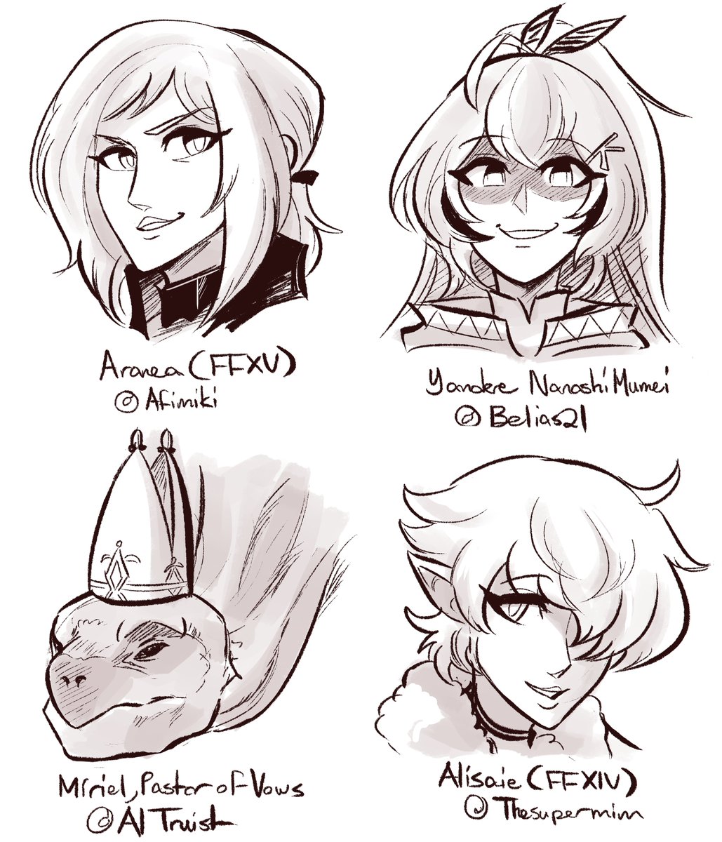 Some patreon headshots for the month 