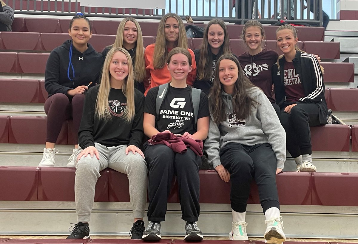 GenoaGirlsHoops's tweet photo. Congratulations to Gina for getting to play in the District VII  All-Star game! It was awesome to see such great support from her teammates! #FAMILY https://t.co/m5wnut3Uqp