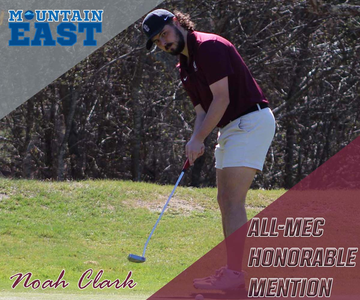 .<a href="/Concord_MGolf/">Concord University Men’s Golf</a>'s Noah Clark continues his string of making the All-MEC Teams as he averaged 79 in five rounds of conference tournaments.