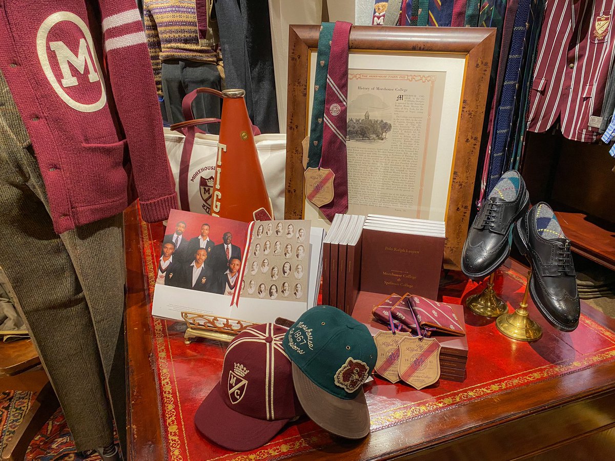 Images from the @RalphLauren #spelmancollege #morehousecollege store displays in NYC for those unable to visit.