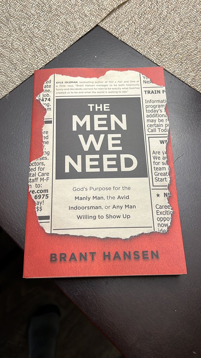 JoelMDelgado's tweet photo. IT’S HERE! Congratulations, @branthansen! I’m so excited to dig into this one! #TheMenWeNeed https://t.co/B7zvgdvTi8