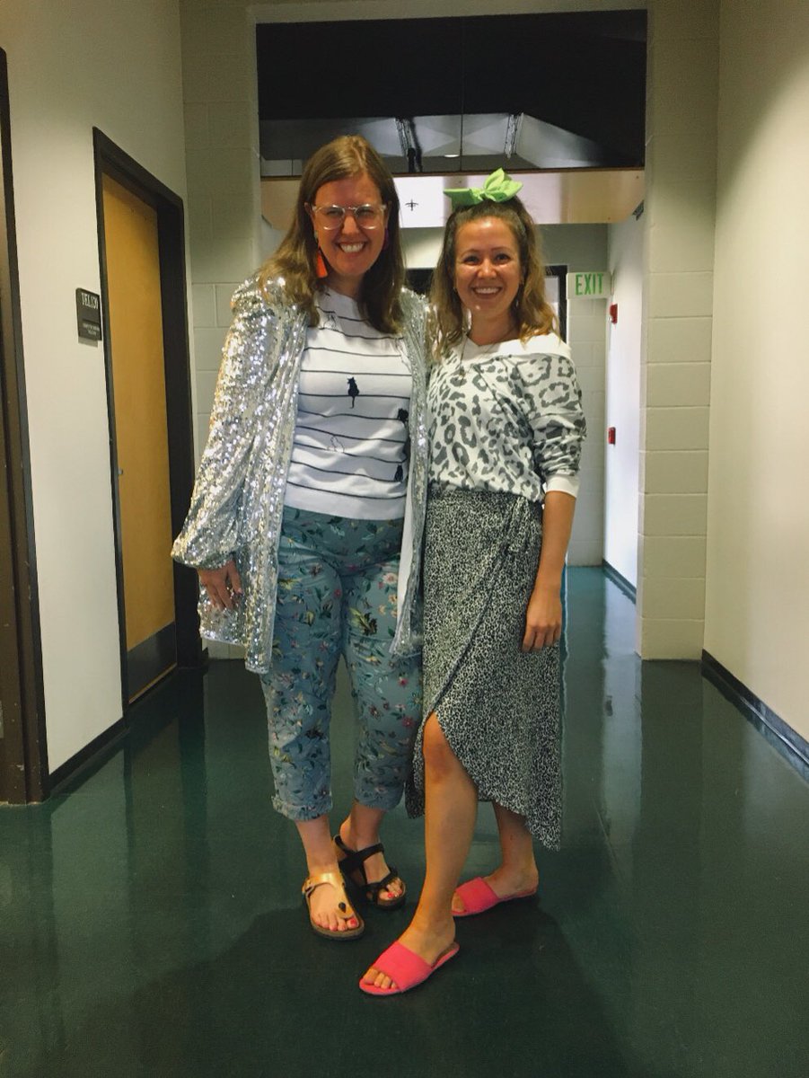 ElizabethParryS's tweet photo. Happy belated spirit week from the kindergarten koala and 2nd grade hero class teachers #wheresmywig https://t.co/vTEAEhaHxW