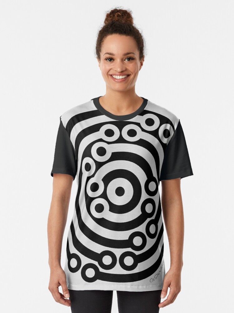 gsarcone's tweet photo. My New Minimal Op Art Work: Magic Charm
Intriguing visual figure / ground effect: Are there 4 black bangles or 4 white bangles?
Available as t-shirts and posters from my online gallery: https://t.co/XBsCdkMsWm
#opart #figureground #opticalillusion #visualeffect #zen #tshirts https://t.co/jaWY4Q7X6e