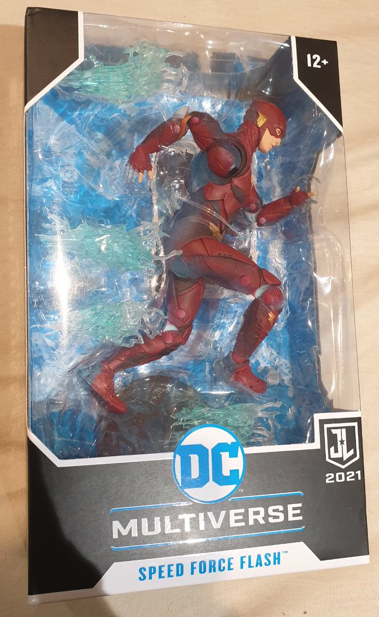 clownprince_86's tweet photo. La escena de #ZackSnydersJusticeLeague  ganadora del #OscarsCheerMoment tenía ya tanto impacto que #McFarlaneToys aprovechó para lanzar su variante de #Flash.
👍🏻👌🏼

Se diferencia de la regular por algunas transparencias azules a lo largo del cuerpo que simulan la Speed Force. https://t.co/vd8buh8J5x