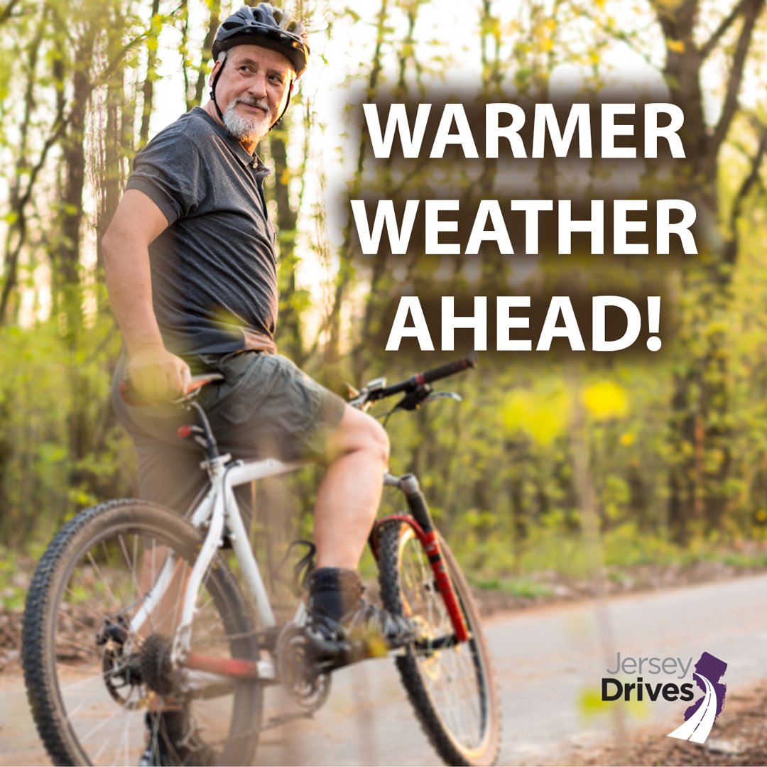 Spring is here, and more cyclists will be on the roadways. Follow these tips to share the road: bit.ly/3A0d9jh

#sharetheroad #cyclistsafety #jerseydrives