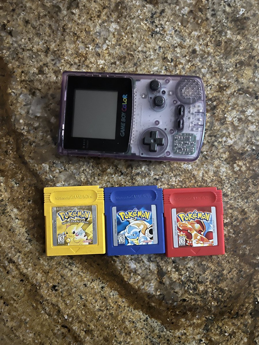 NyxTooky's tweet photo. I'm going on a trip tomorrow. Which game do I start? #Pokemon #pokemonred #pokemonblue #pokemonyellow #nyxtoken #eth #shib https://t.co/XTCmUgxcKM