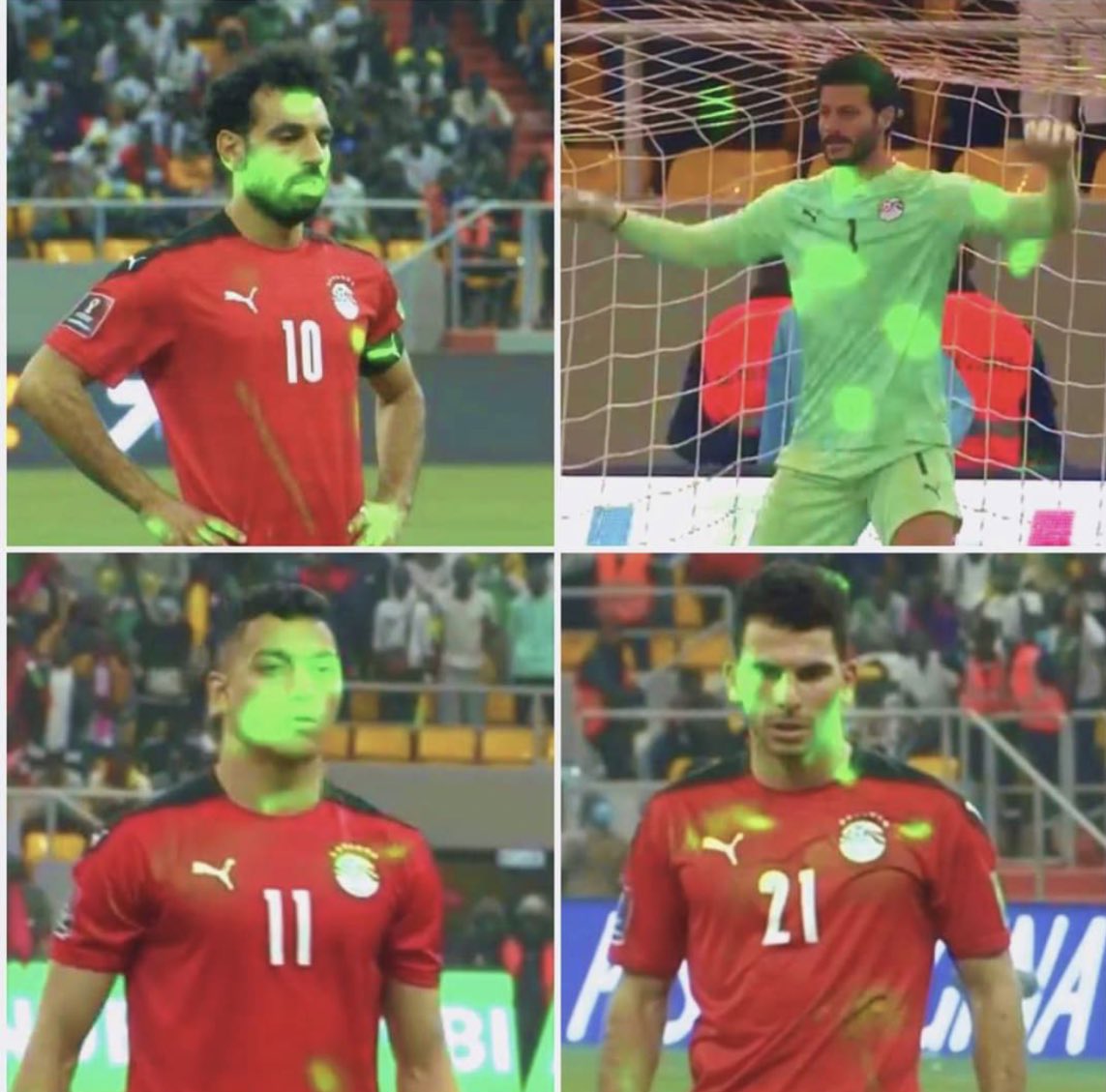 ActuFootAfrique's tweet photo. Au match aller les sénégalais recevaient de nombreux lasers, mais l’Égypte s’est attaqué au peuple le plus immature 😂😂

Égypte fayenenko bor ❎ https://t.co/mUw2HDbs63