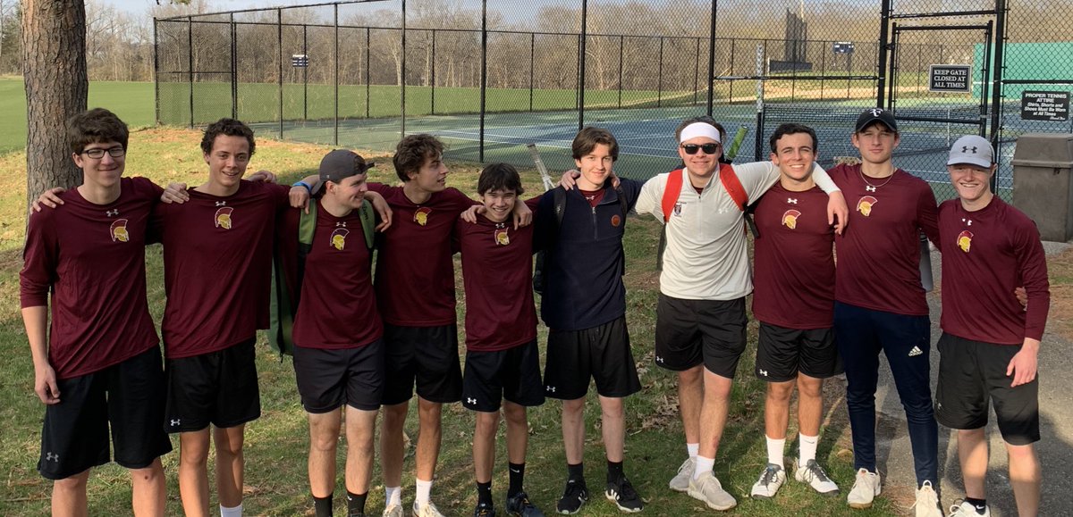DeSmetTennis's tweet photo. Solid win today over Principia. 7-2 plus two wins in exhibition doubles. Shout out to Schiller, Hale, and Erker for getting their first wins at a Varsity match! https://t.co/OyaoY6zp0n