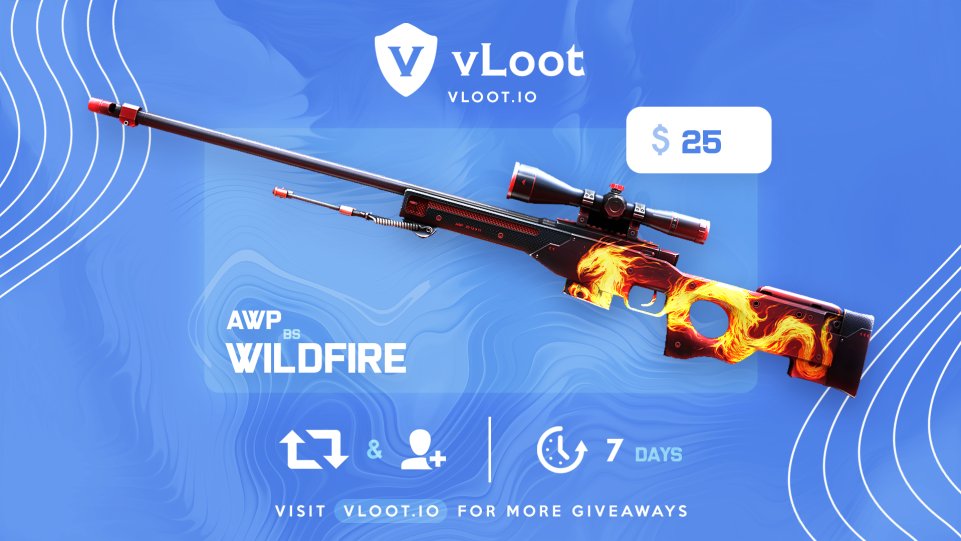vloot_io's tweet image. AWP Wildfire BS Giveaway🎁

✅Follow @vloot_io
✅Retweet 
✅Visit earn.vloot.io for more free rewards🎁

Winner drawn in 7 days👀

Good luck💕

#csgogiveaways #freecsgoskins