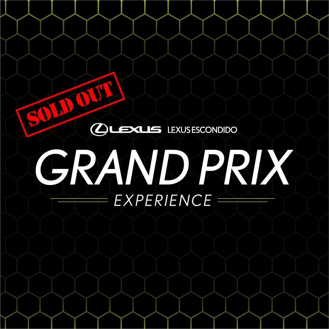LexusEscondido's tweet photo. We are SOLD OUT! Thank you everyone that has RSVP'd for our event. Make sure you are following us here to see sneak peeks the day of the event.
@lexusracingusa @vassersullivan
#LexusRacing #LexusPreformance #LexusRCFGT3 #LexusIS500 #LEXUS #Autojoyment #LexusEscondido #LEGrandPrix https://t.co/6uZowaBo7X