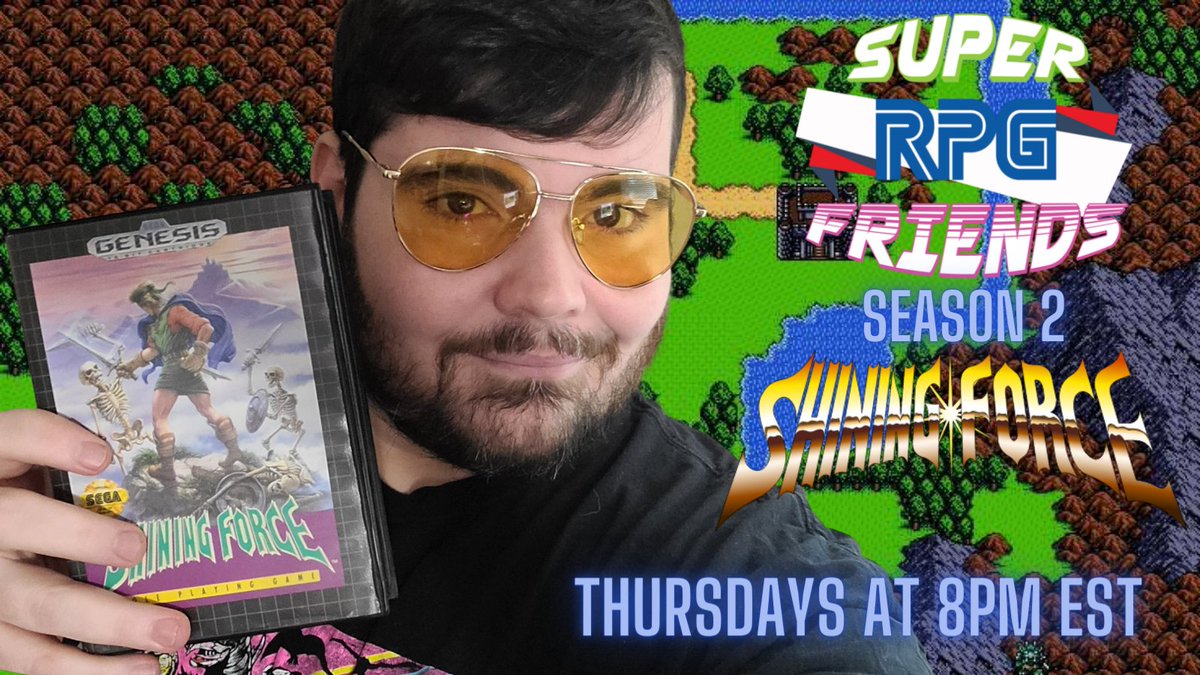 SuperRPGFriends's tweet photo. Don't be caught Gort'in around Thursday night... you will miss the finale of #ShiningForce1 with us!  Join the crew for some of that dang tactical sweetness that is Shining Force, we are even giving away 5 steam copies of the game!

See you Thursday!

https://t.co/vAbSo3KLH0 https://t.co/dsKFxgs8dl