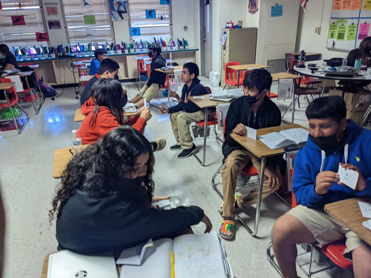 MisterWippel's tweet photo. Index card battle! Students started to learn the basics of ROTATIONS on the coordinate plane, first by memorizing clockwise/counter-clockwise graphics. They transferred each major rotation onto index cards and quizzed each other! @IMS_Indians @collierschools https://t.co/6hPMb3Pm3E