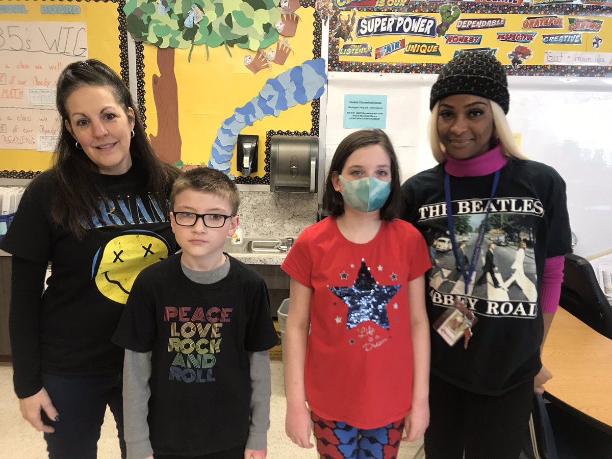 BandatLakeshore's tweet photo. March is Music in Our Schools Month- and this week is Spirit Week! 

Today was Rock Star Day!🎶🤘🏻🤘🏾🤘🏿🎤

@lakeshore1200 @GreeceCentral @GreeceCSDMusic @GCSDsuper @PettiferSuz #MIOSM https://t.co/uvtBgvVN1H