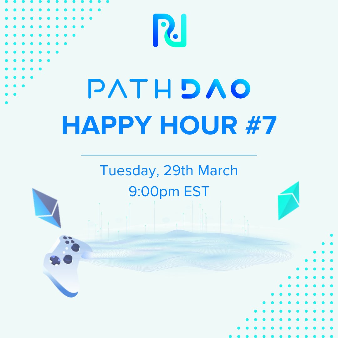 virtuals_io's tweet photo. 1 hour away! Happy Hour #7 is going to be a little different! That’s because we’re going to be give away @AxieInfinity scholarships, @CyBallOfficial scholarships and much more! Watch live for a chance to win! #PathDAO YouTube channel:👇
https://t.co/HKiDeL2g7p https://t.co/uME7xpJD01