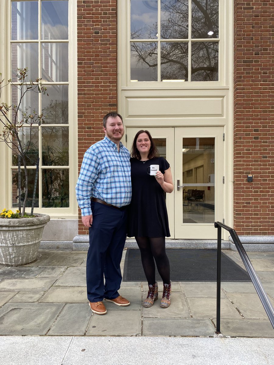 JayGarneau's tweet image. Very proud of my amazing wife Dr. @CassieFreund on successfully defending her dissertation!