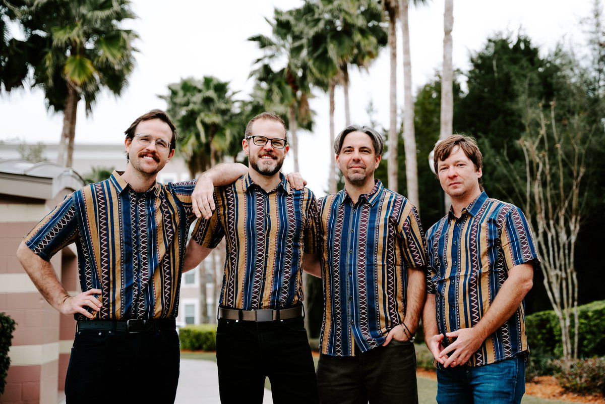 These smiling faces are looking forward to getting their #tiki on for you April 9th at Dirty Laundry behind <a href="/willspub/">Will's Pub</a>! We'll bring the #reverb; you bring the hula skirts. #surf #surfrock #surfmusic
