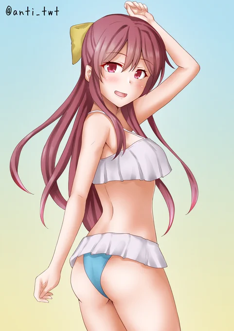 水着かみっか
#艦これ版深夜の真剣お絵描き60分一本勝負
#艦これ版真剣お絵描き60分一本勝負_20220329 