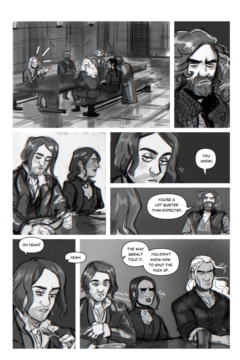 who's ready for some angst featuring jaskier and geralt?? :))))
old wounds page 1