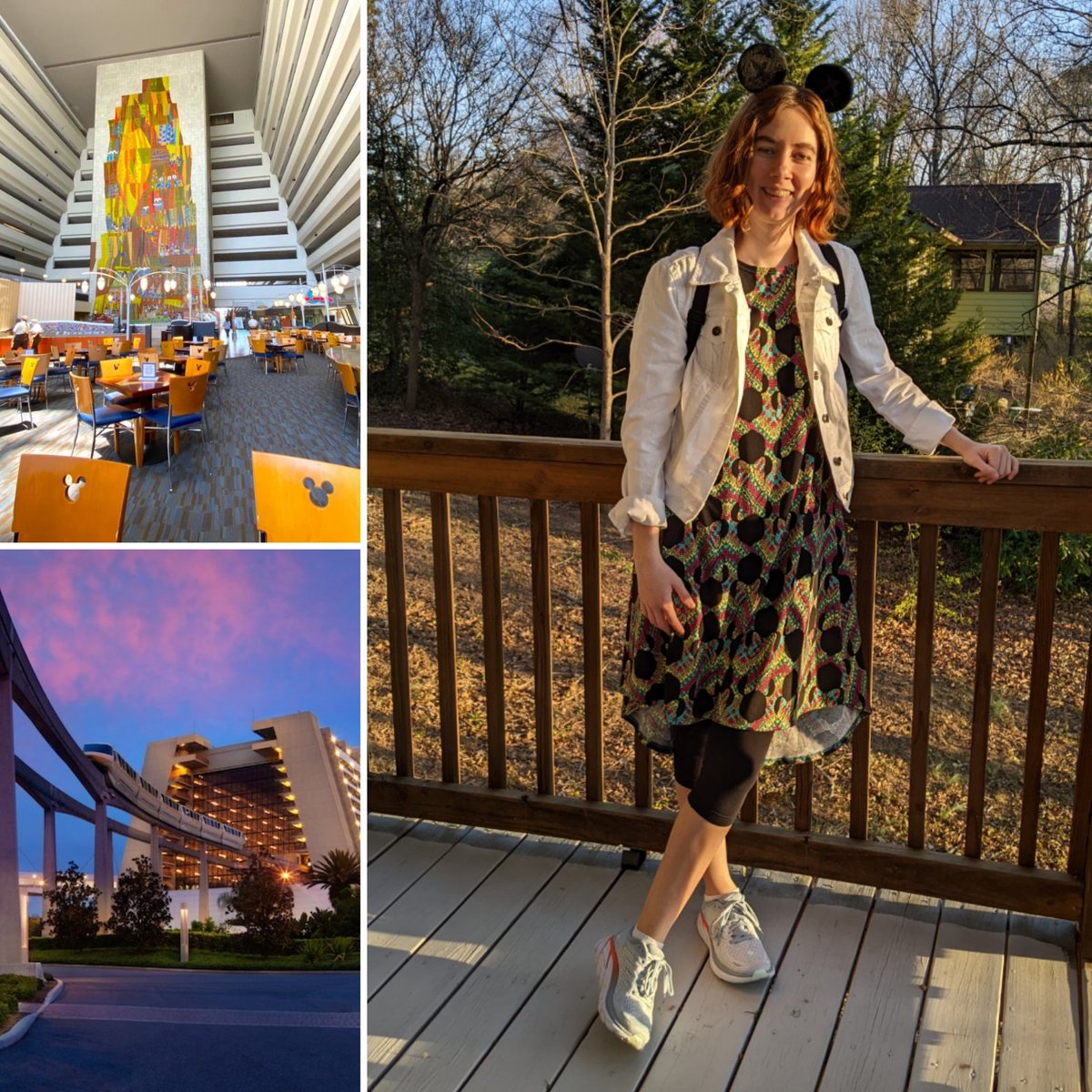 got_tori's tweet photo. I took a bit of inspiration from the #ContemporaryResortDisney but mostly decided to just go for a "what would I wear on a #WaltDisneyWorld vacation?" vibe with this super cute #MinnieMouse dress and practical shoes! https://t.co/mlxZGxY7r4