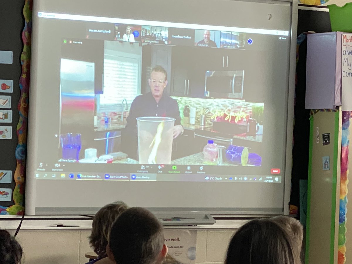 RextonElem1's tweet photo. Mrs. Campbell’s &amp; Mme Joseph’s Grade 3 students were Awed by the Spectacular Steve Spangler at this year’s NB Science Week, Grand Finale!!! Another fantastic week of science learning!!  @stemnorth @asdnnb @SteveSpangler https://t.co/awM8PKBRp4